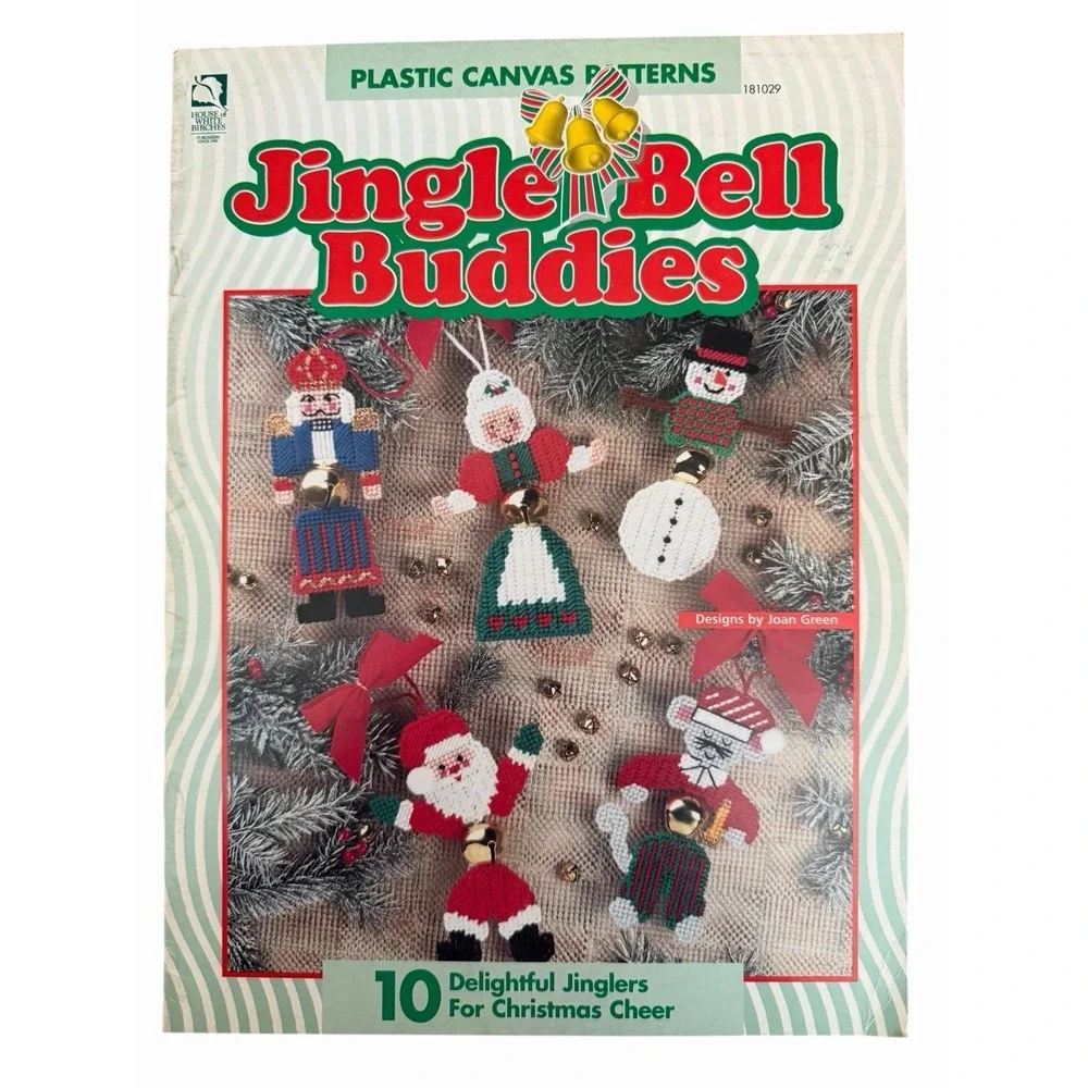 Christmas Ornaments 3D Plastic Canvas Pattern Instruction Books Vintage  Lot 4‎